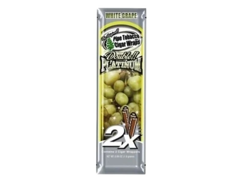 Papel de Tabaco 2u. - White Grapes / Blunt Wrap Platinum